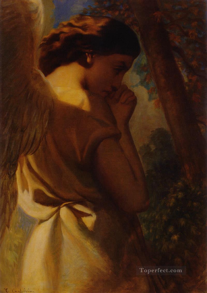 TheAngel 1840 ロマンチックなセオドア・シャセリオー油絵